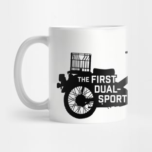 The First Dual-Sport Motorcycle (Black) Mug